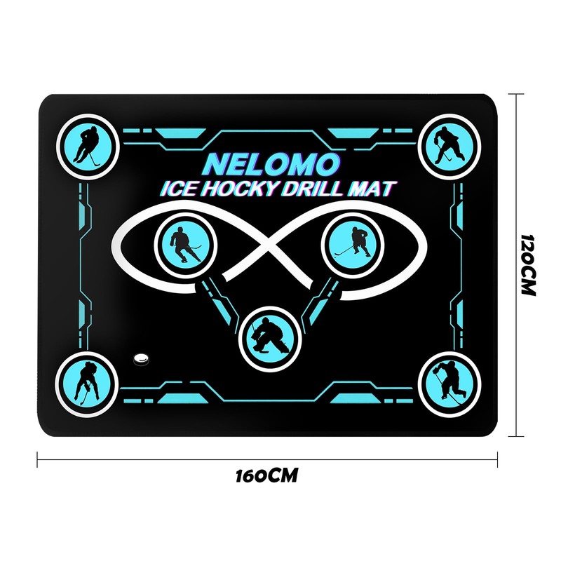 NELOMO Ice Hockey Training Mat Ice Hockey Training Equipment Large