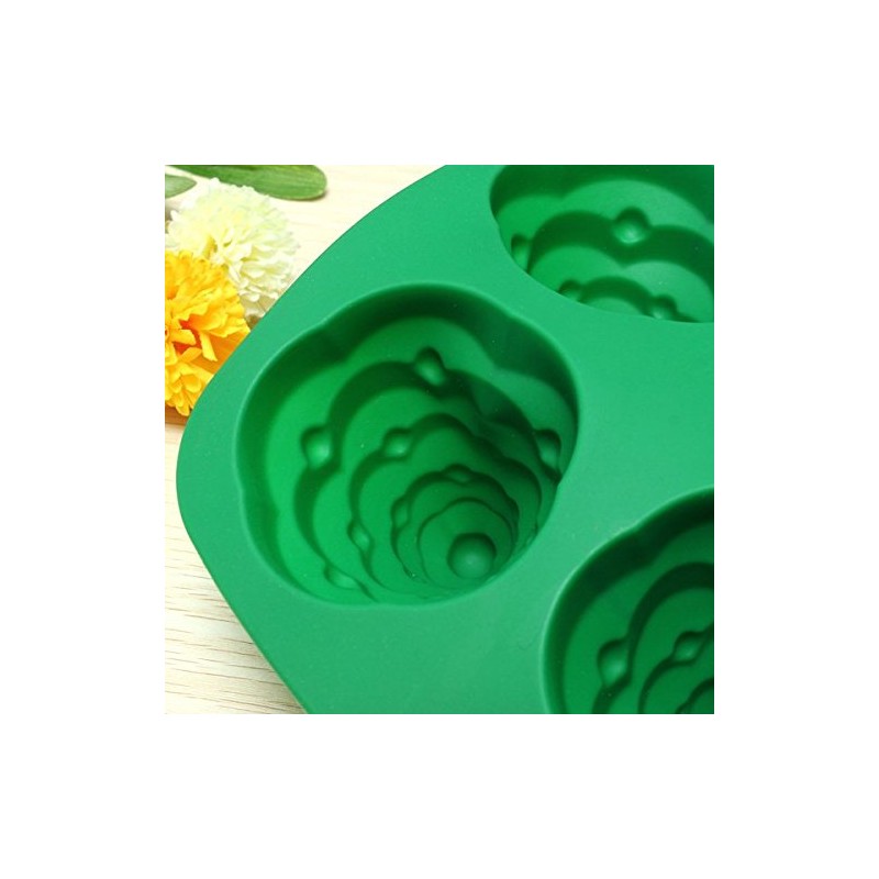 Honfitat Bluelover 3D Weihnachtsbaum Kuchenform aus Silikon, Backform für Kekse