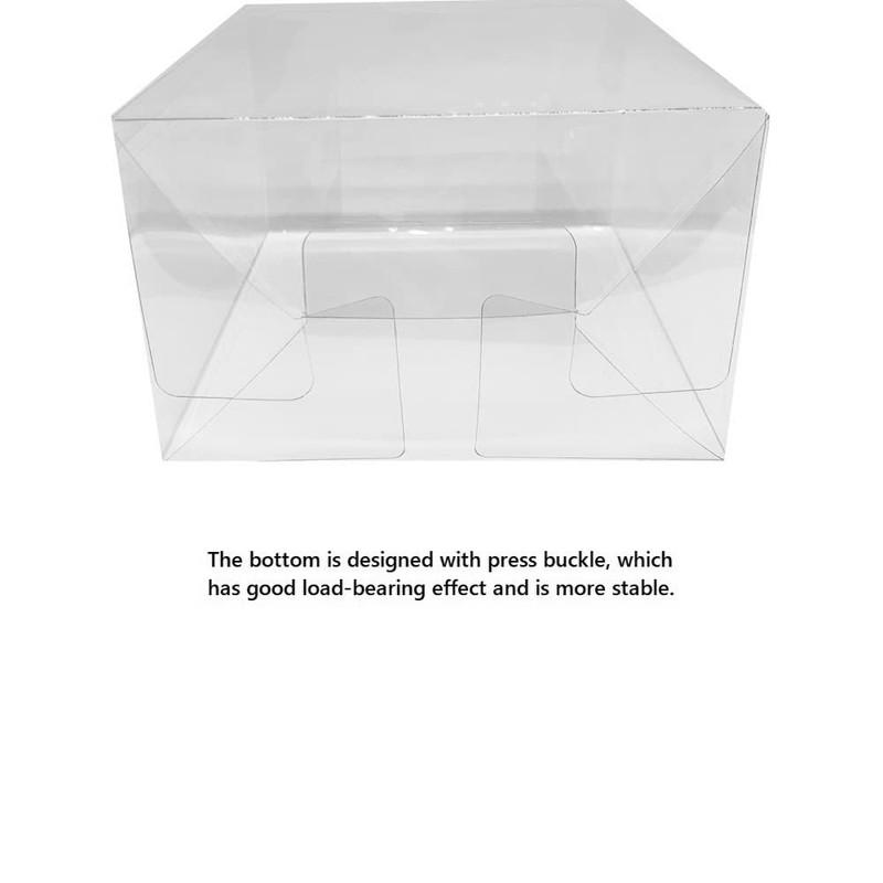 WICAREYO Pack of 10 Protective Case Clear Protective Box Display