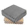 10Pcs Plush Foam Interlocking Carpet Tiles 11.8 X 11.8in Anti