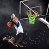 Upgraded Outdoor Glow-in-The-Dark Basketball net - Heavy 12 Circle Standard