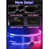 Guayma LED Light Up Glasses with Balaclava Face Mask-Cyberpunk Futuristic