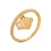 cai 360272483-1 Women's Ring 925 Sterling Silver Shiny Zirconia Yellow,