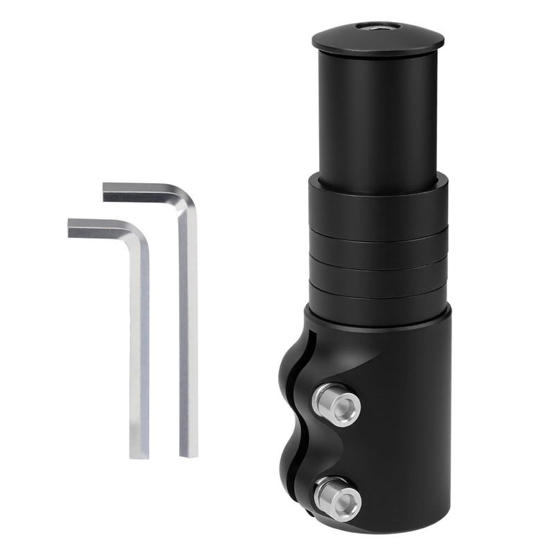 Bike Stem Riser Handlebar Extender 120mm,Aluminium Alloy Bicycle Fork Stem