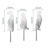 VERDOBA Meerkat Garden Decoration in Silver - Meerkat Figurine Set