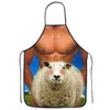 OYSRONG Funny Comics Cute Cartoon Kitchen Cooking Adult Apron (sheep)