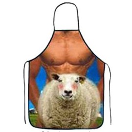 OYSRONG Funny Comics Cute Cartoon Kitchen Cooking Adult Apron (sheep)