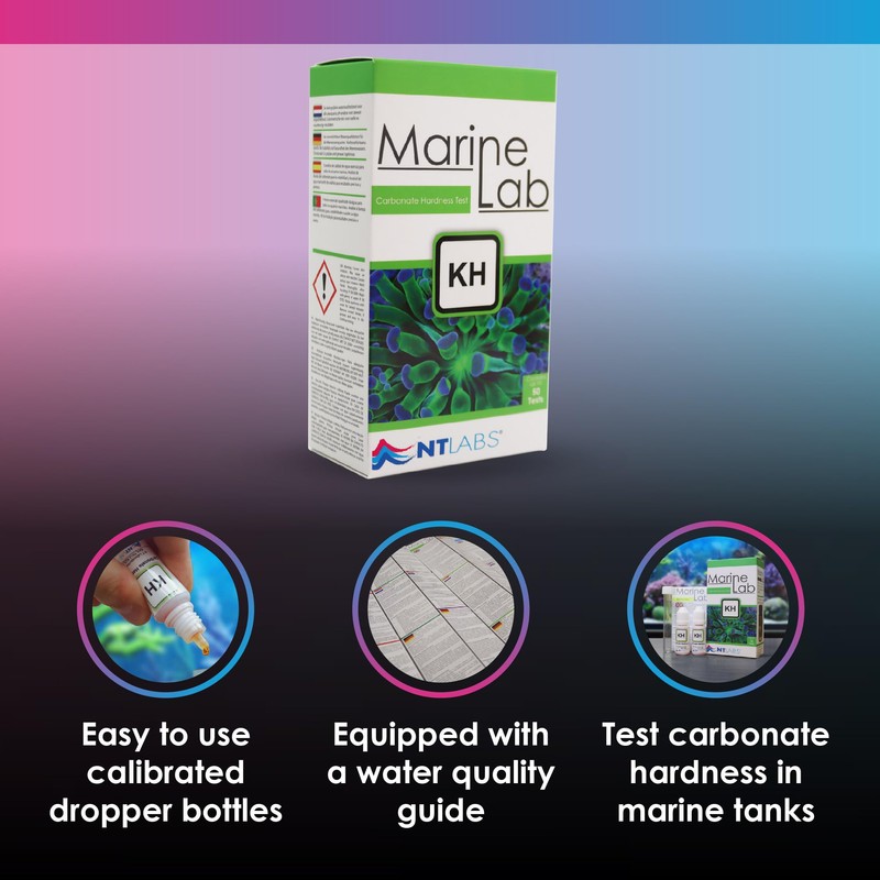 NT Labs Marine Lab Carbonate Hardness (KH) Test Kit, Marine