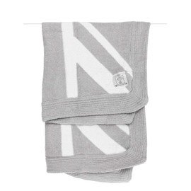 Little Giraffe Dolce Union Jack Blanket (Silver)
