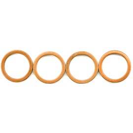 Vibror Muffler Gasket Flat Copper Exhaust Pipe Copper Washer XJR400R XJ400/D XJR400S XJR400R II Yamaha YAMAHA Exhaust bv2413 CBX400F (4)