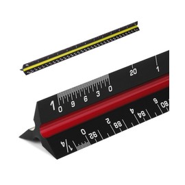 Mr. Pen- Architectural Scale, 12 inch, Black, Scale Ruler Contractor, Architect Scal, Drafting Tools