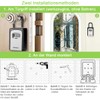 Philorn Key Lock Box with Shackle Portable Key Safe with