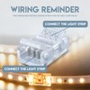Innfeeltech 20 Pcs Strip Connector or 10MM 4 Pin LED
