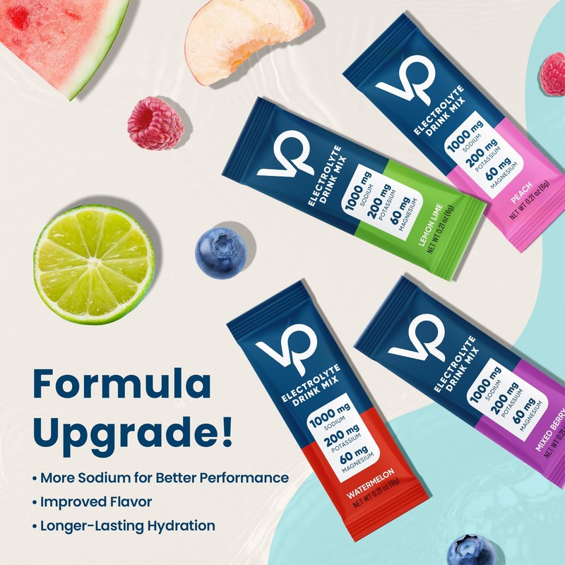 Venture Pal High Sodium Sugar-Free Electrolyte Powder Packets - Hydration