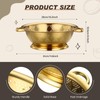 Acellegic 4 Pcs Gold Kitchen Accessories Includes Stainless Steel Colander
