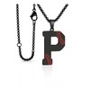 Baseball Necklace for Boys Men Initial A-Z Letter Necklace Chain