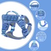 AUNZO Blue Tactical Dog Harness for Large Dogs No Pull