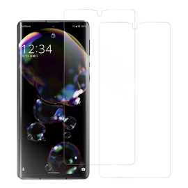 [2 Pack] LOOF AQUOS R6 SH-51B Protective Film, Easy to Apply, Screen Protector, Soft Film, Bubble Free, Anti-Scratch, Anti-Shatter Film, Clear, Shock Absorption, Protective Film [AQUOS R6/Clear]