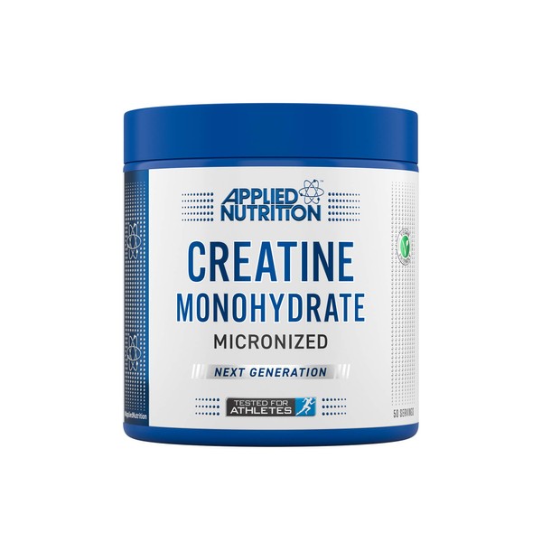 Applied Nutrition Creatine - Creatine Monohydrate Micronized Powder, Increases High-Intensity Physical Performance (250g - 50 Servings)