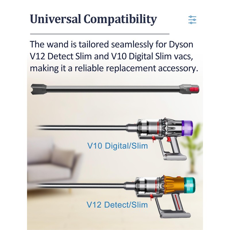 Puregad Replacement Attachments Quick Release Wand for Dyson V10 Digital