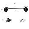 2 Pack 8" Stainless Steel Barn Door Hook and Eye