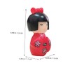 FELTECHELECTR Japanese Kimono Doll Set 6pcs Miniature Traditional Japanese Dolls
