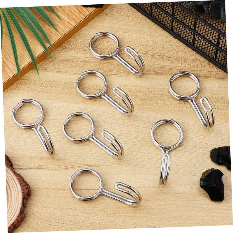 WHAMVOX 10pcs Stainless Steel Spiral Hooks Heavy Duty Organizer Hooks