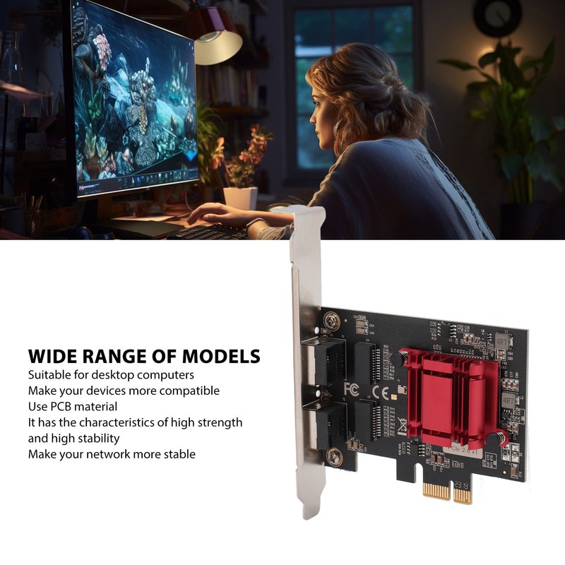 PCIe X1 Network Card Professional RJ45 Dual Port PCIe Gigabit