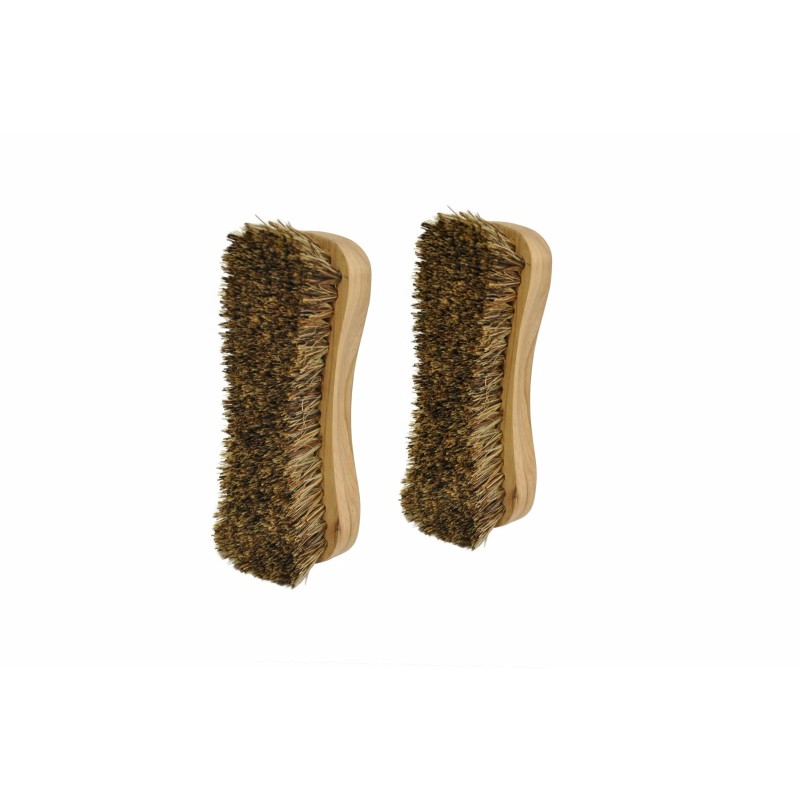 Naturolic All-Natural Wooden Scrub Brush Set | Palmyra Bristle Brush