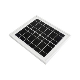 waveshare Solar Panel (6V 5W) with High Performance156 Monocrystalline Cell Toughened Glass Anodic Oxidation Aluminum Alloy for Use with Solar Power Manager
