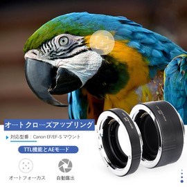 JJC Close-up Ring Digital Closeup Ring Set Extension Tube for Canon EF/EF-S Mount EOS 90D 80D 5D IV III II 6D II 5DS 5DR 1DX III II Kiss X10i X10 X9 X9i x8i X70 12mm+25mm Set Body Cap and Rear Lens