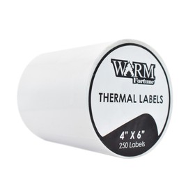 Direct Thermal Labels 250 Per Roll, 4x6 (for Zebra 2844 ZP450 ZP500 ZP505 Eltron) (4"X6", 4, Count)