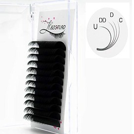 HBZGTLAD New U/C/D/DD 8-20mm Faux Mink Individual Eyelash Lashes For Professionals Soft Mink Eyelash Extension (0.07mm-DD, 12mm)