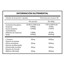 ANIMALIN NITE - gomitas para NIÑOS con l-teanina, inositol, colina y melatonina - ayuda a relajarse y dormir mejor                                    