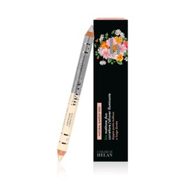 Helan I Colori di Helan Organic Pencil 2-in-1 Light Silver, Concealer Imperfections + Highlighter for the Face, Natural Make-up, Double Tip, Soft Nourishing with Vitamin E, Long-Lasting