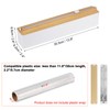 sourcing map 14"x2.6" Plastic Wrap Dispenser with Cutter and Magnetic