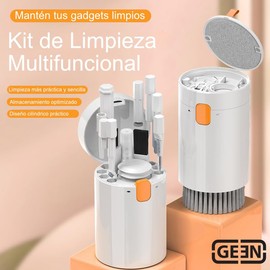 GEEN Kit de Limpieza Multifuncional - Limpieza de Teclados, Auriculares, Cámaras y más... (Kit Multifuncional 20 en 1)