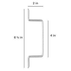 National Hardware N100-743 Closed Bar Holder For Use With 2x4 For doors, Zinc