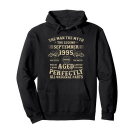 30th Birthday Gifts For Men September 1995 30 Year Old Bday Pullover Hoodie