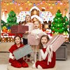 Mocsicka Gingerbread Christmas Backdrop Brown Gingerbread House Party Decorations Banner