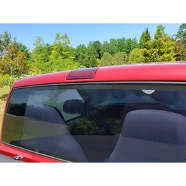 ECOTRIC New Red Third Brake Light Lens Cover Compatible With 1994-2004 Chevy S10 GMC Sonoma High Mount Stop Lamp (for Extended Cab only) Replace for 16520288, 923-287