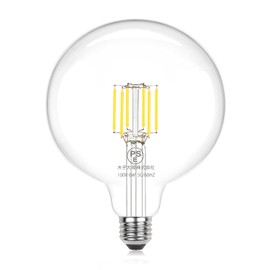 Wonninek LED Bulb, E26 Base, 2700K, 6W, 60W Equivalent, 817 Lumens, Filament Bulb, PSE Certified, General Bulb, Omnidirectional, Clear Bulb, Compatible with Insulation Fixtures, Non-Dimmable, Energy