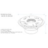QM Drain 2 Inch ABS Shower Drain Base Flange For