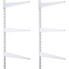 Colingmill 2 Pcs Twin Rail Upright Wall Shelving System 47.5
