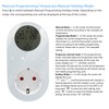 WiFi Digital Thermostat Outlet Plug 16A Outlet Tuya App Voice