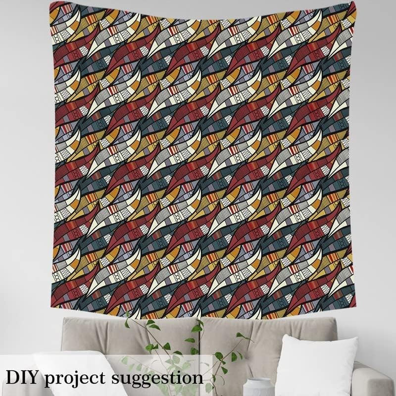 Feelyou African Upholstery Fabric for Chairs Sofa Couch, Traditional Abstract