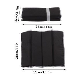 Folding Sit Mat Outdoor Foldable Seat Cushion Camping Seat Waterproof Garden Hiking Cushion Chair Pad for Picnic Camping(Black)