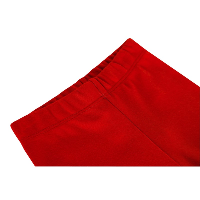 Lilax Girls' Basic Solid Full Length Cotton Soft Leggings (7,