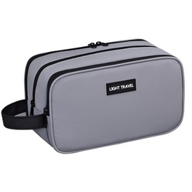 AMXNX Travel Toiletry Bag for Men Hanging Water Resistant Shaving Bag Dopp Kit Travel Bag for Toiletries Accessories with Divider and Handle