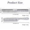 GMYIAK Hairdressing Comb Set, 2 pcs Metal Salon Combs, Heat